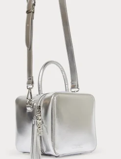 Marina Rinaldi Selezione Elegante | Collezione Elegante*Borsa a cubo laminata ARGENTO