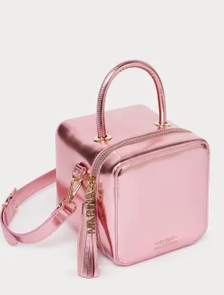 Marina Rinaldi Accessori | Accessori*Borsa a cubo laminata ROSA