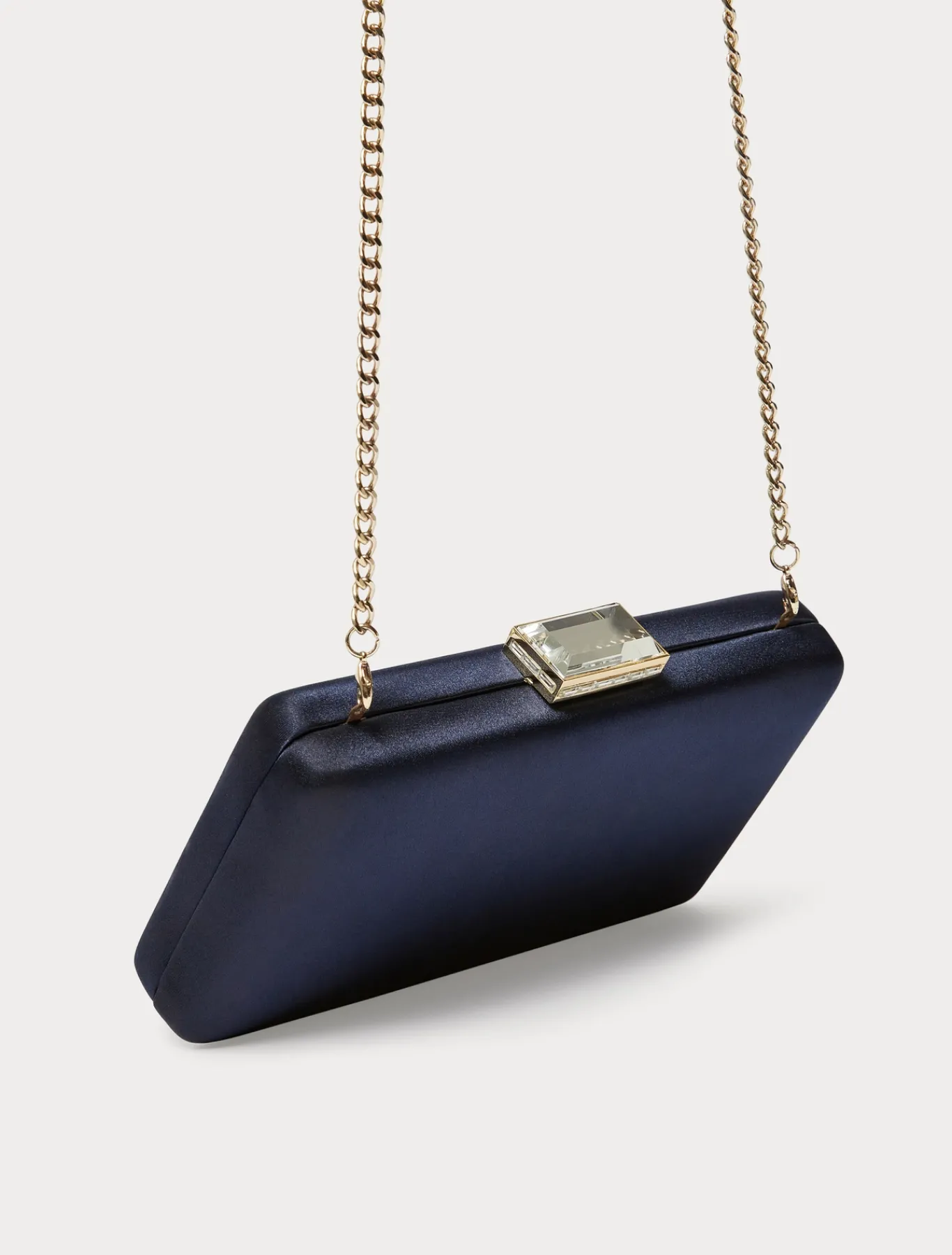 Marina Rinaldi Accessori | Collezione Elegante*Borsa clutch in raso BLUMARINO