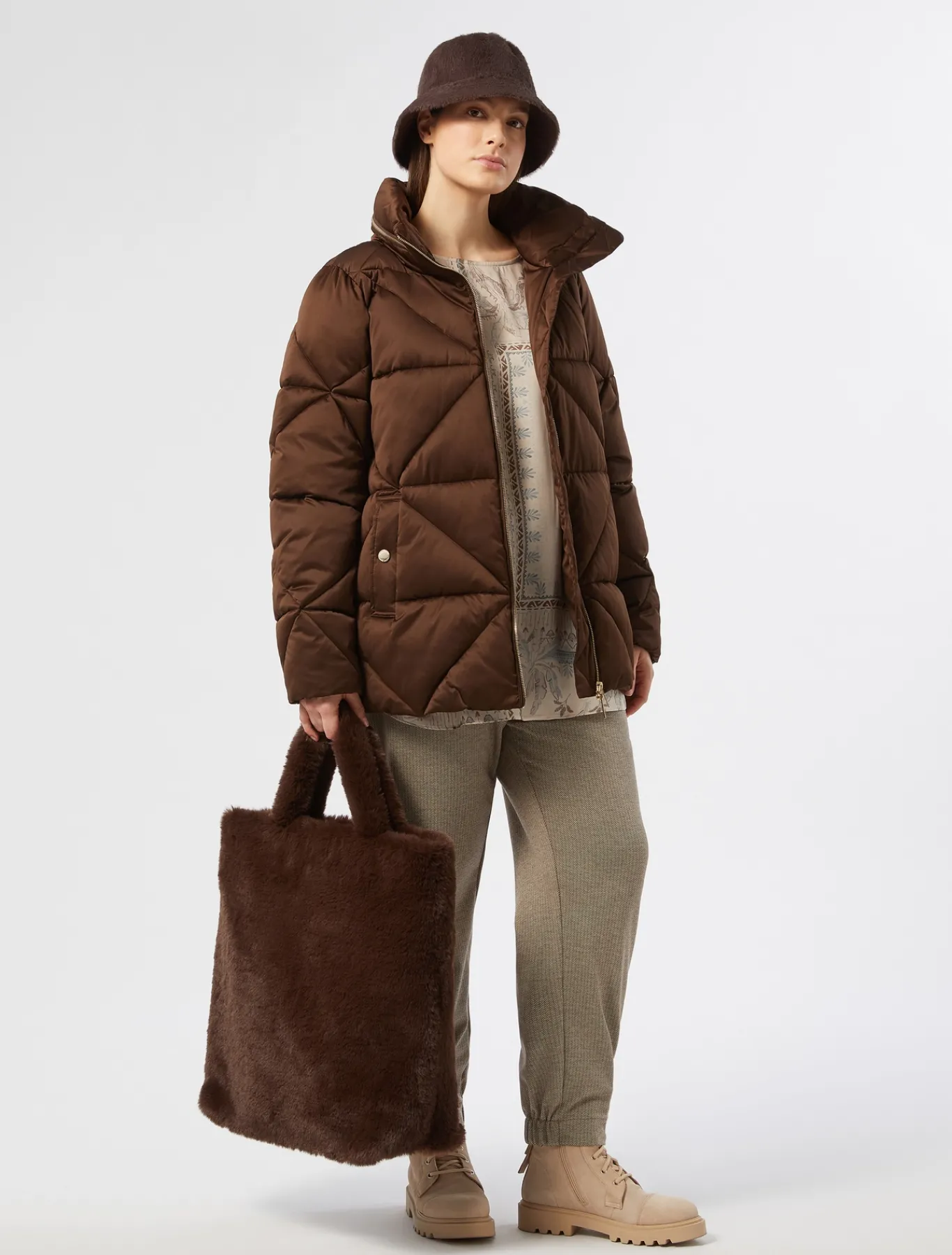 Marina Rinaldi Accessori | Accessori*Borsa shopper con texture soffice TESTAMORO