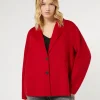 Marina Rinaldi Cappotti & Trench | Cappotti & Trench*Caban in double di lana ROSSO