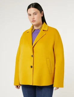 Marina Rinaldi Cappotti & Trench | Cappotti & Trench*Caban in double di lana SENAPE