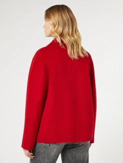 Marina Rinaldi Cappotti & Trench | Cappotti & Trench*Caban in double di lana ROSSO