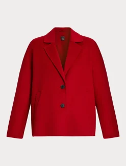 Marina Rinaldi Cappotti & Trench | Cappotti & Trench*Caban in double di lana ROSSO