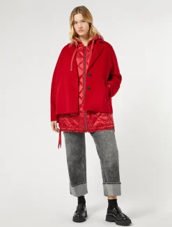 Marina Rinaldi Cappotti & Trench | Cappotti & Trench*Caban in double di lana ROSSO