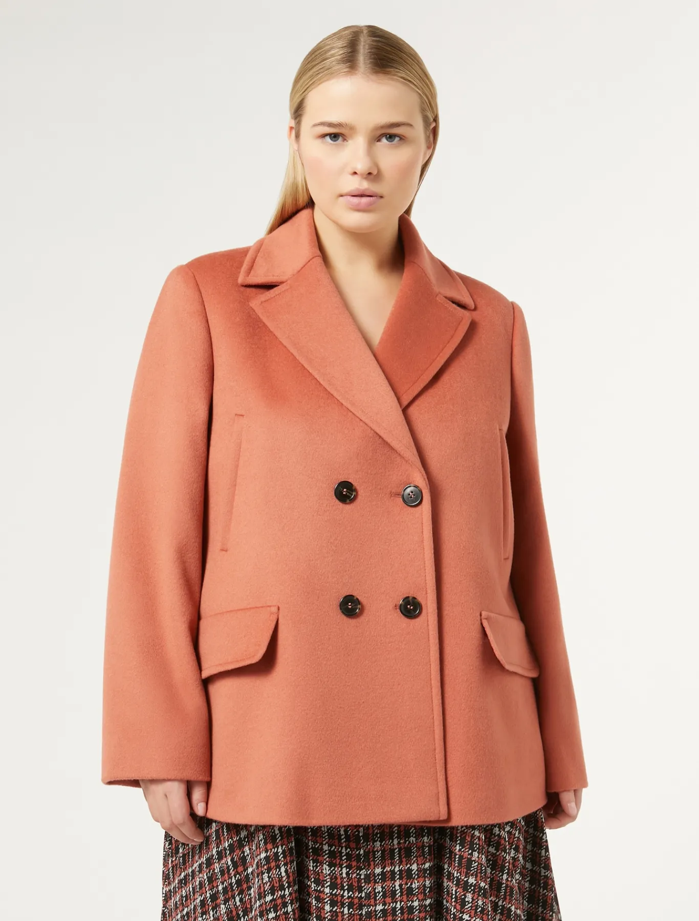 Marina Rinaldi Cappotti & Trench | Cappotti & Trench*Caban in drap di lana TERRACOTTA