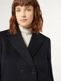 Marina Rinaldi Cappotti & Trench | Cappotti & Trench*Caban in drap di lana BLUNOTTE