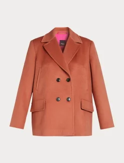 Marina Rinaldi Cappotti & Trench | Cappotti & Trench*Caban in drap di lana TERRACOTTA