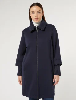 Marina Rinaldi Cappotti & Trench | Cappotti & Trench*Caban in jersey BLUNOTTE