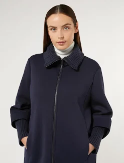 Marina Rinaldi Cappotti & Trench | Cappotti & Trench*Caban in jersey BLUNOTTE