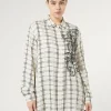 Marina Rinaldi Camicie & Bluse | Camicie & Bluse*Camicia check con ricamo AVORIO