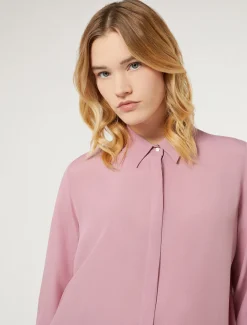 Marina Rinaldi Bluse | Selezione Elegante*Camicia in acetato e seta ROSAANTICO
