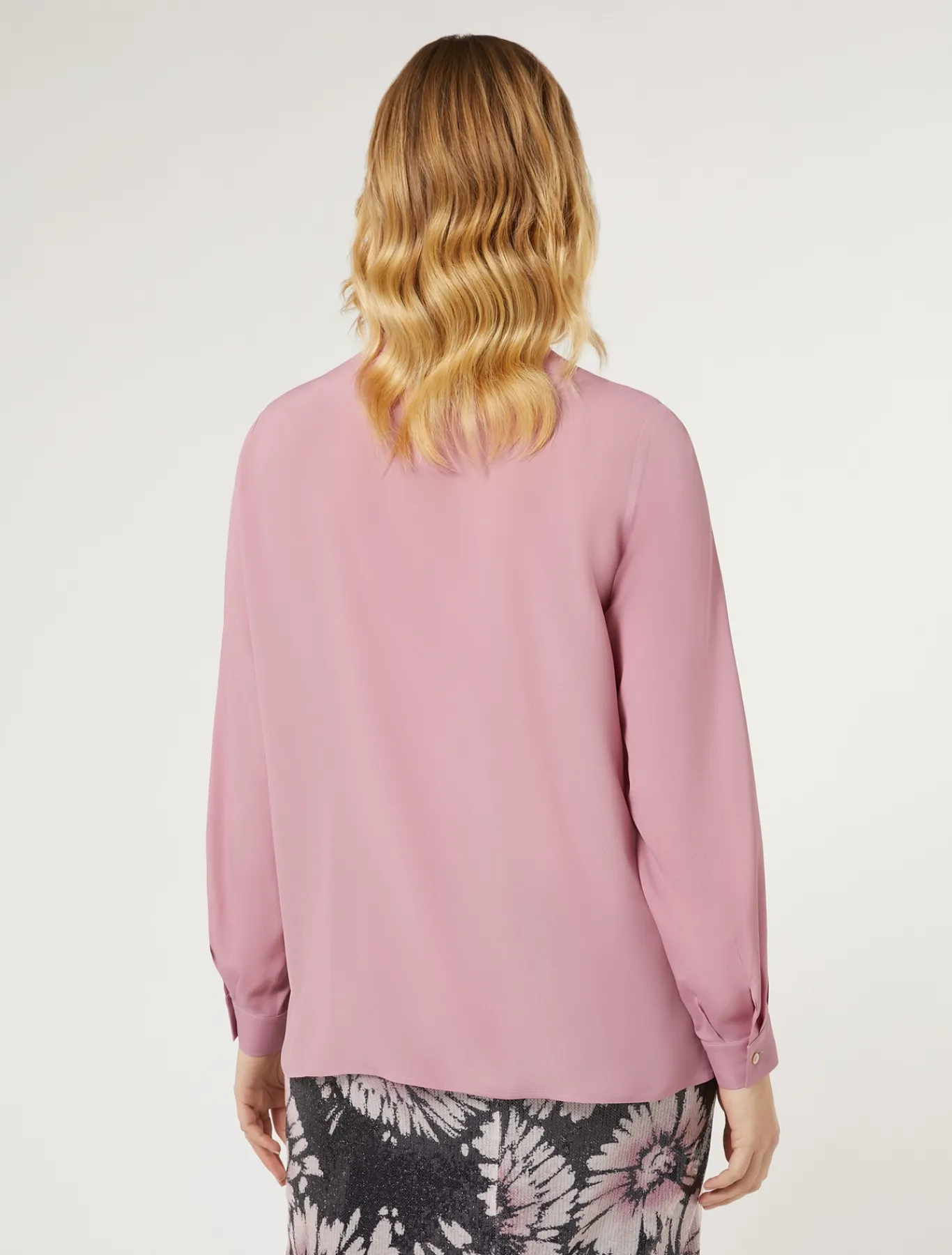 Marina Rinaldi Bluse | Selezione Elegante*Camicia in acetato e seta ROSAANTICO