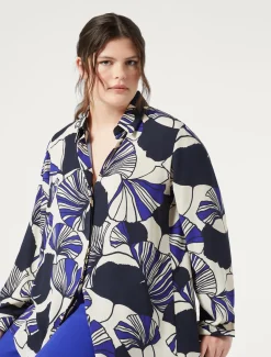 Marina Rinaldi Camicie & Bluse | Camicie & Bluse*Camicia in cady BLUMARINO