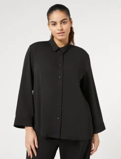 Marina Rinaldi Camicie & Bluse | Camicie & Bluse*Camicia in cady leggero NERO