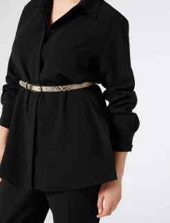 Marina Rinaldi Camicie & Bluse | Camicie & Bluse*Camicia in cady triacetato NERO
