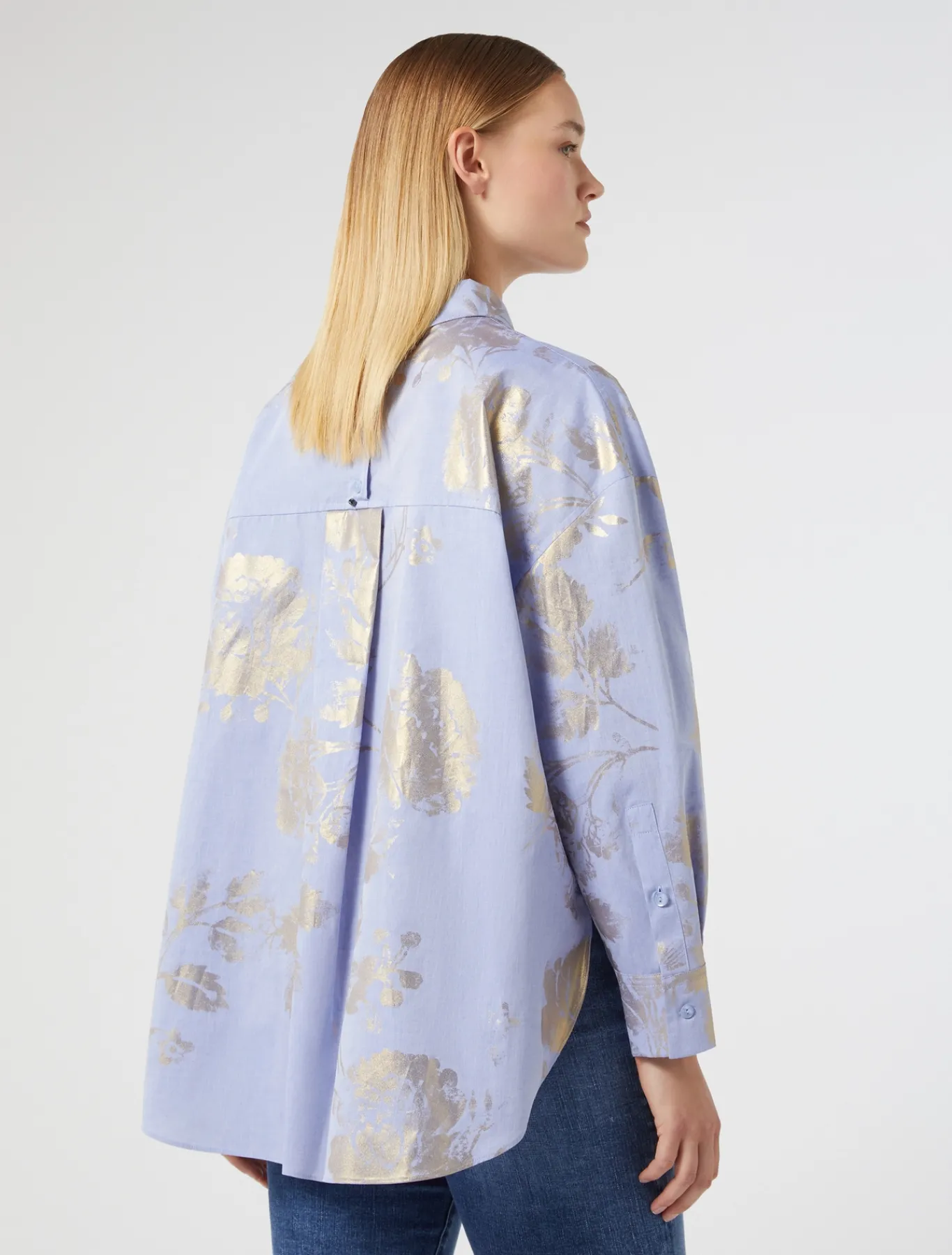 Marina Rinaldi Camicie & Bluse | Camicie & Bluse*Camicia in chambray di cotone AZZURRO