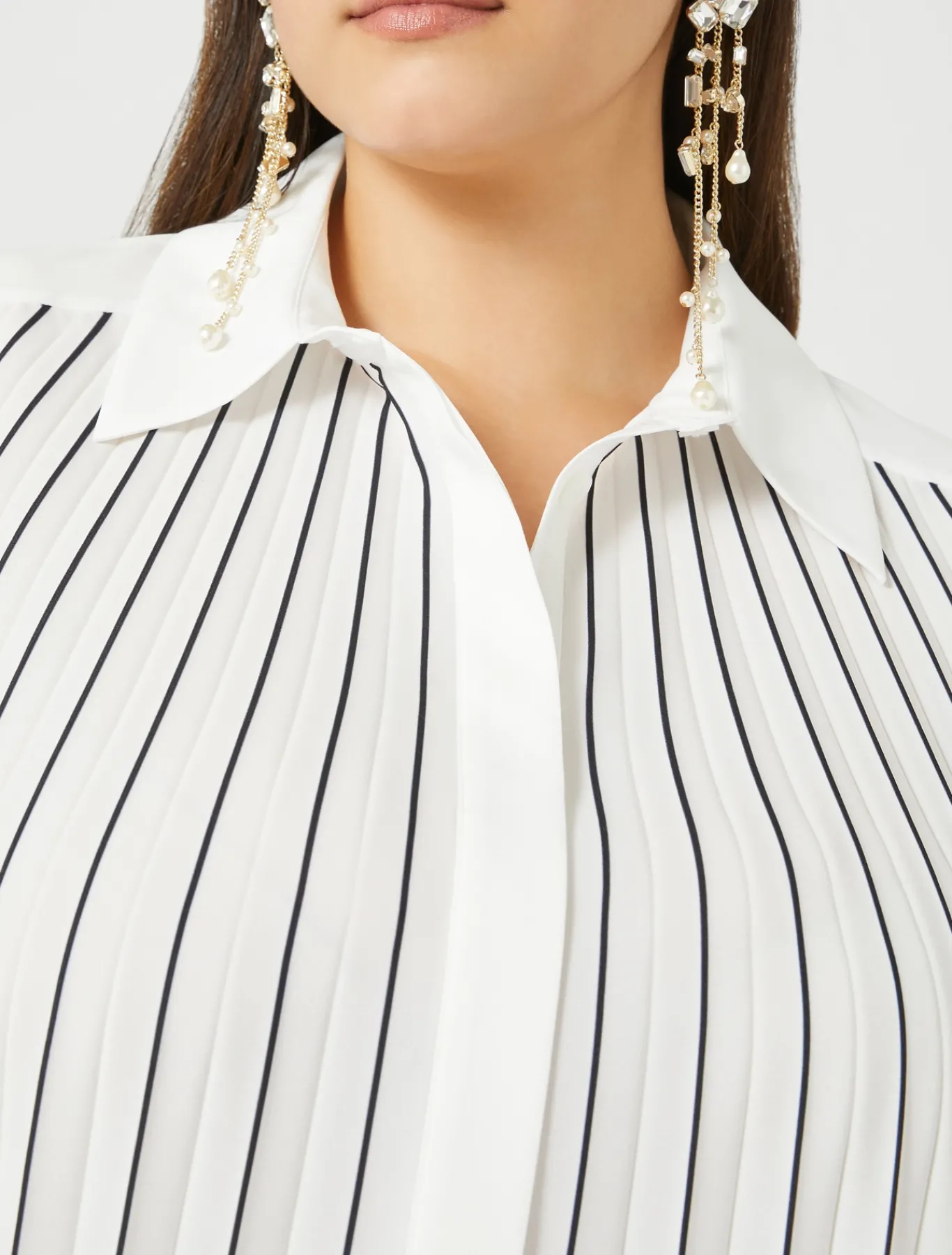 Marina Rinaldi Camicie & Bluse | Camicie & Bluse*Camicia in crêpe de Chine BIANCONERO
