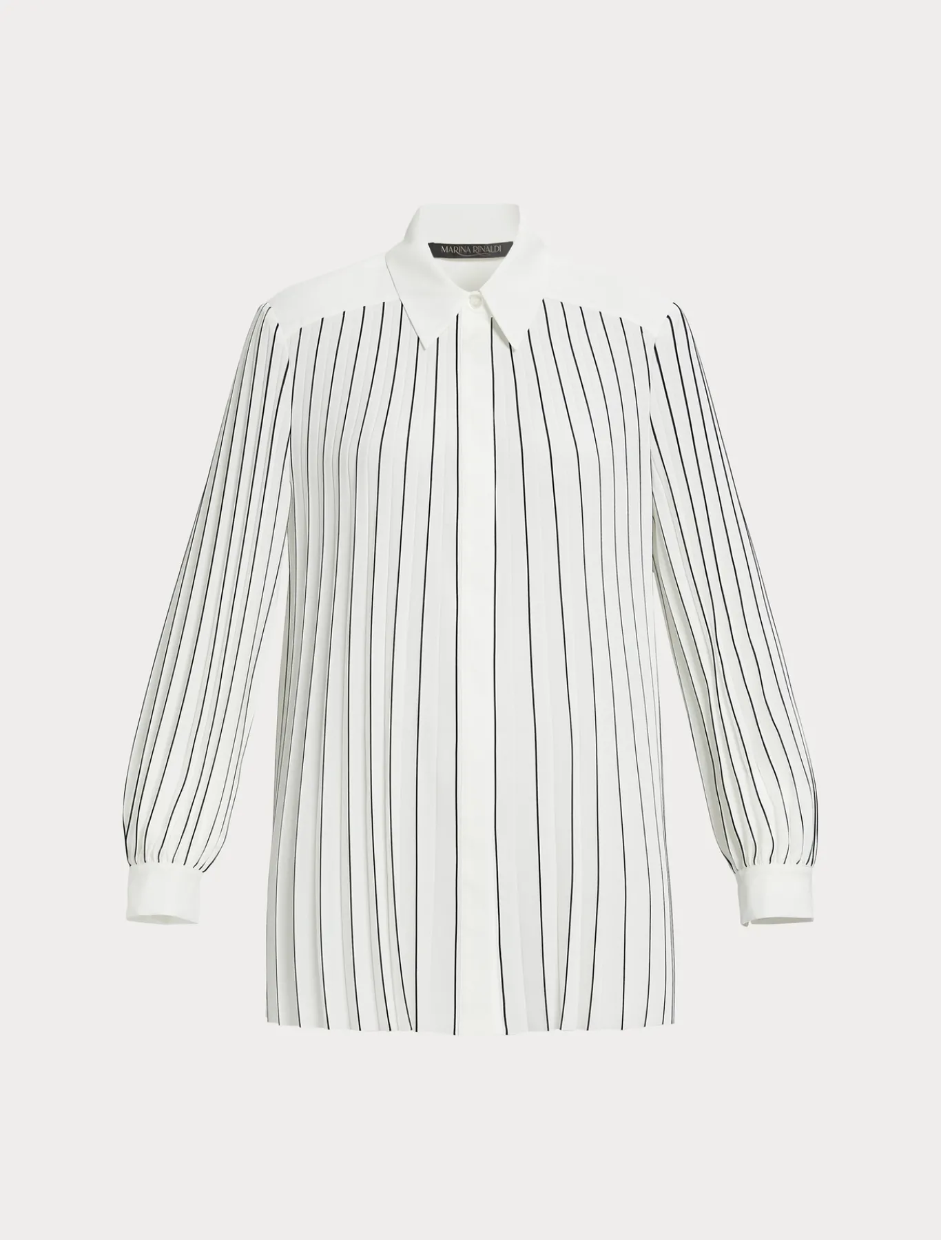 Marina Rinaldi Camicie & Bluse | Camicie & Bluse*Camicia in crêpe de Chine BIANCONERO