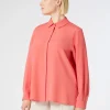 Marina Rinaldi Bluse | Camicie & Bluse*Camicia in crêpe de Chine di misto seta CORALLO