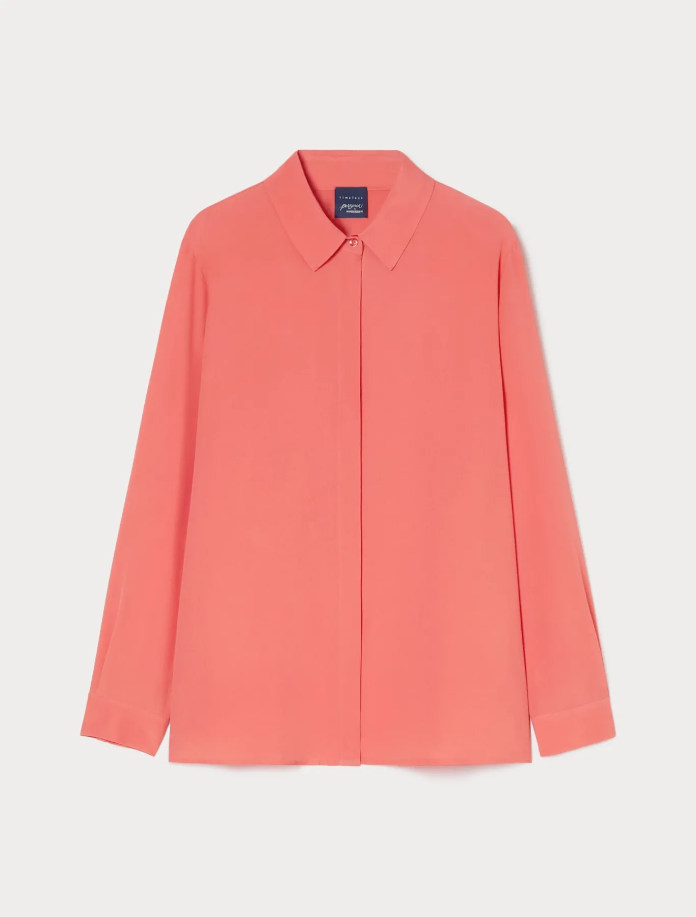 Marina Rinaldi Bluse | Camicie & Bluse*Camicia in crêpe de Chine di misto seta CORALLO