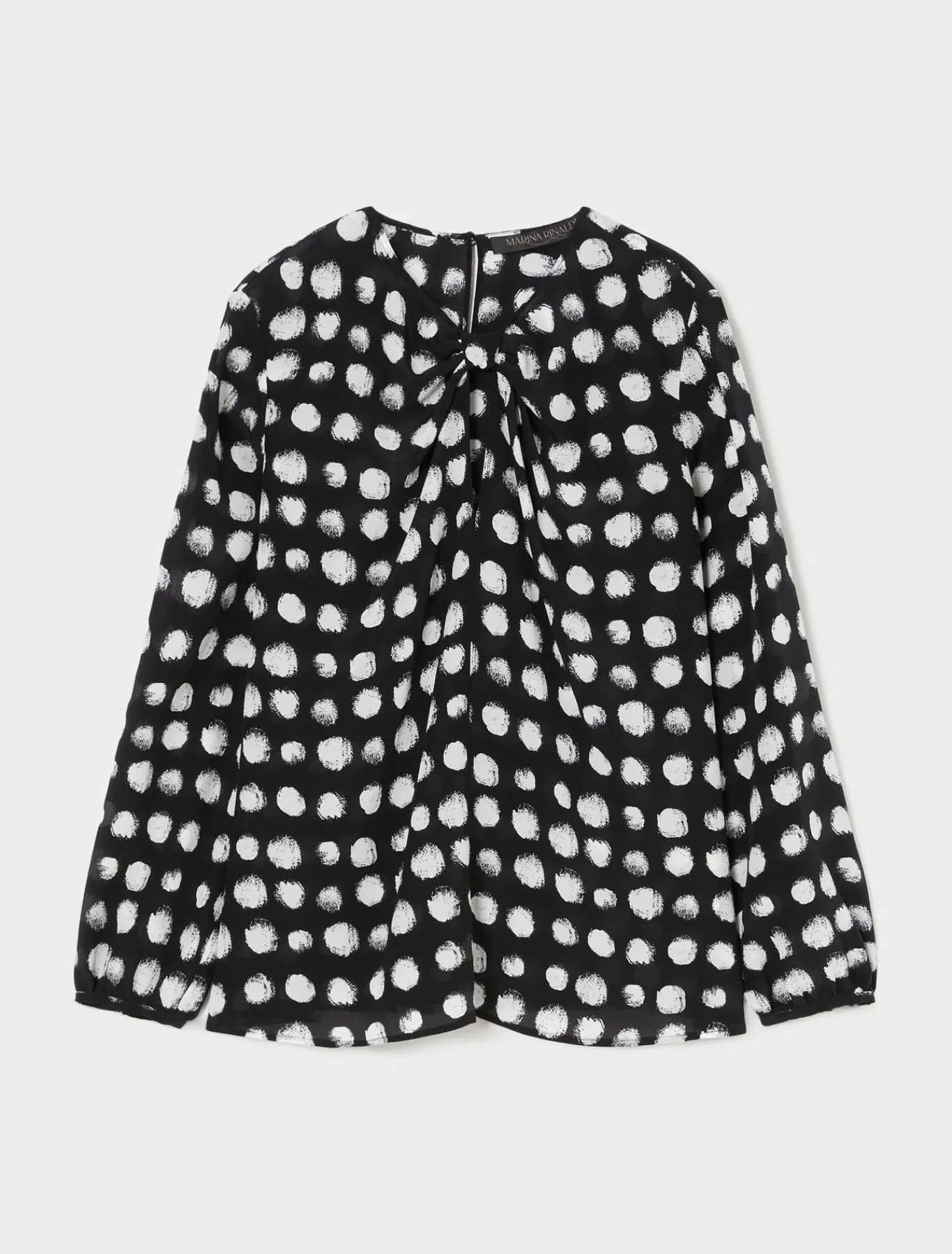 Marina Rinaldi Camicie & Bluse | Camicie & Bluse*Camicia in crêpe de Chine di seta NERO