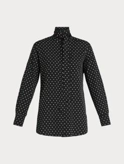 Marina Rinaldi Camicie & Bluse | Camicie & Bluse*Camicia in crêpe de Chine stampato NERO