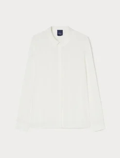 Marina Rinaldi Bluse | Selezione Elegante*Camicia in crêpe de Chine di misto seta BIANCO