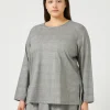 Marina Rinaldi Camicie & Bluse | Camicie & Bluse*Camicia in foulé di lana NEROBIANCO