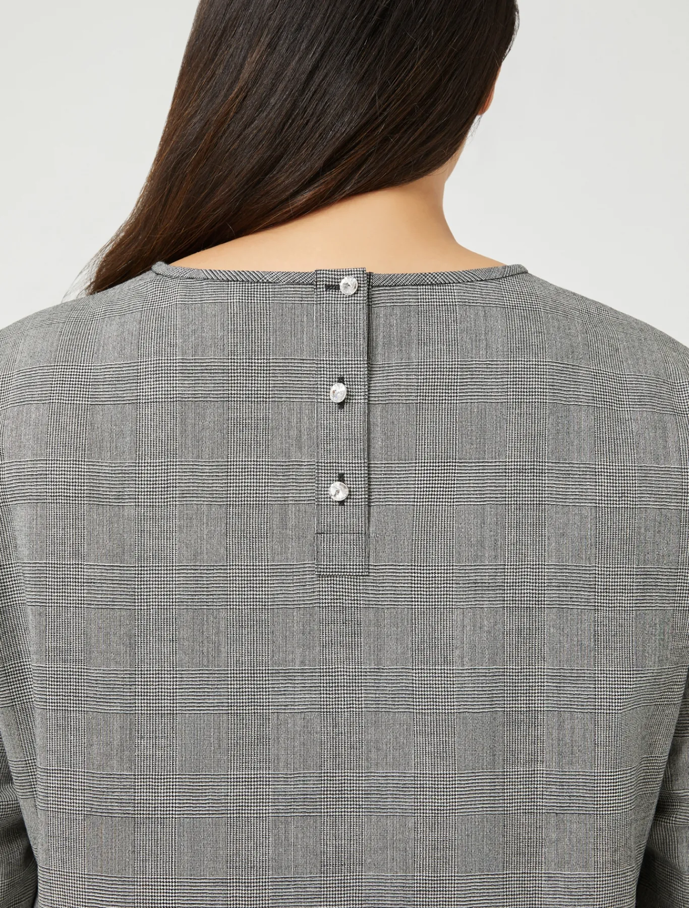 Marina Rinaldi Camicie & Bluse | Camicie & Bluse*Camicia in foulé di lana NEROBIANCO
