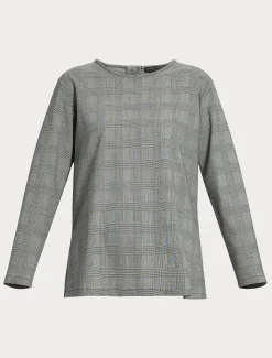 Marina Rinaldi Camicie & Bluse | Camicie & Bluse*Camicia in foulé di lana NEROBIANCO