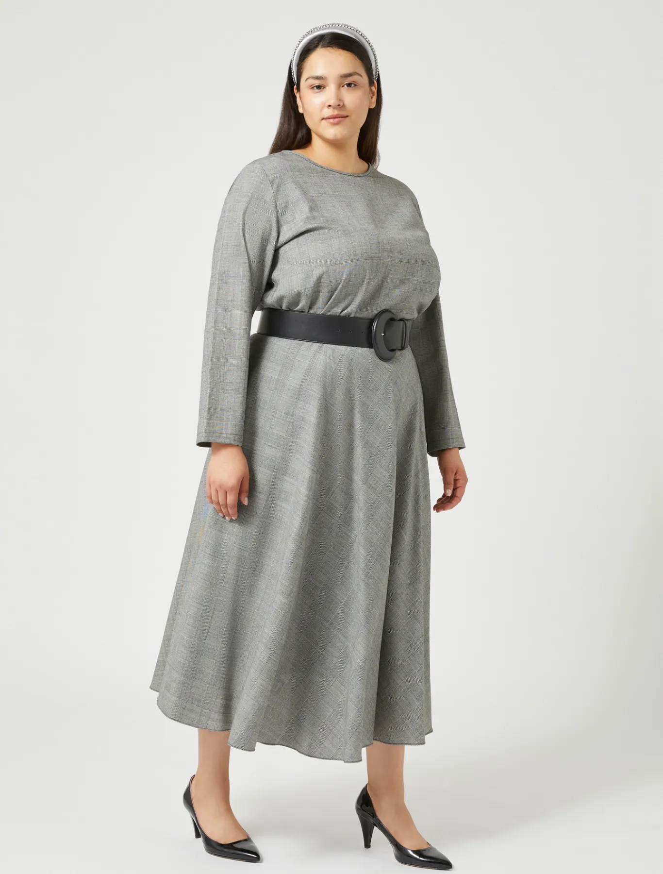 Marina Rinaldi Camicie & Bluse | Camicie & Bluse*Camicia in foulé di lana NEROBIANCO