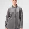 Marina Rinaldi Top & T-Shirt | Top & T-Shirt*Camicia in jersey di velluto GRIGIOSCURO