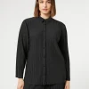 Marina Rinaldi Top & T-Shirt | Top & T-Shirt*Camicia in jersey plissé NERO