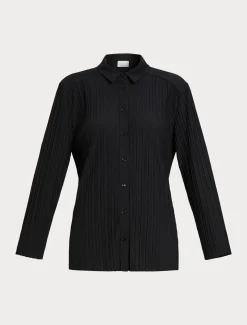 Marina Rinaldi Top & T-Shirt | Top & T-Shirt*Camicia in jersey plissé NERO