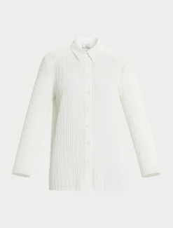 Marina Rinaldi Top & T-Shirt | Top & T-Shirt*Camicia in jersey plissé BIANCO