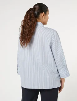 Marina Rinaldi Camicie & Bluse | Camicie & Bluse*Camicia in misto cotone tinto filo AVIO