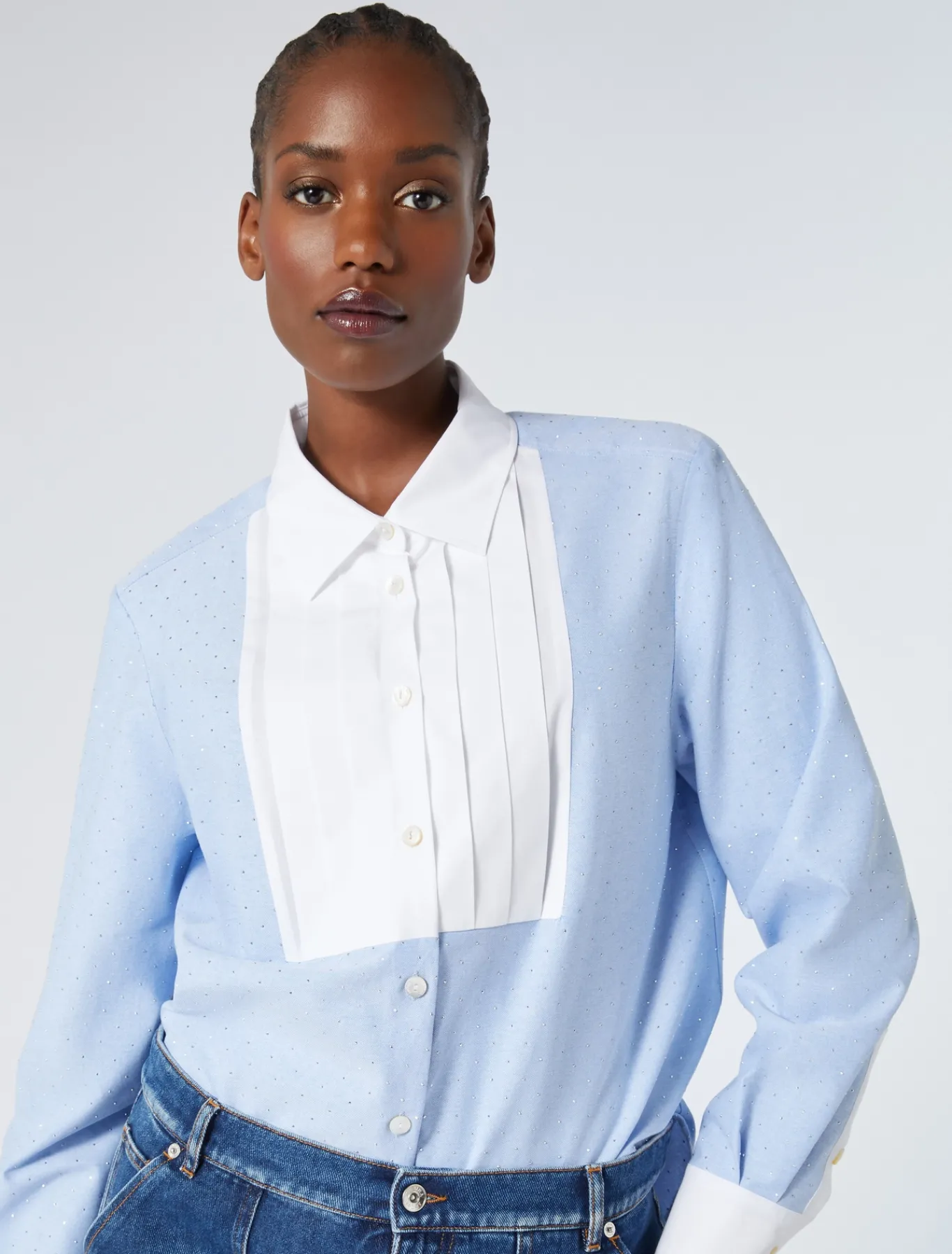 Marina Rinaldi Camicie & Bluse | Camicie & Bluse*Camicia in Oxford di cotone AZZURRO
