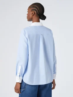 Marina Rinaldi Camicie & Bluse | Camicie & Bluse*Camicia in Oxford di cotone AZZURRO