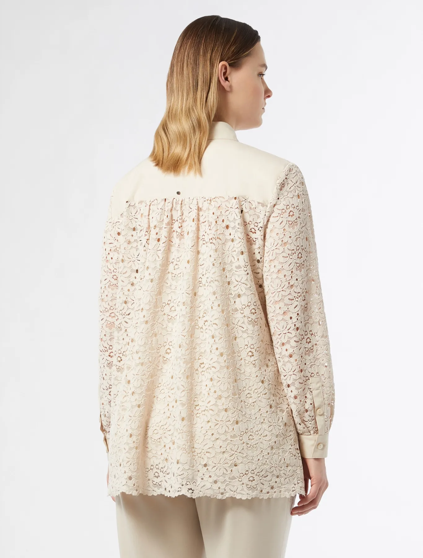 Marina Rinaldi Camicie & Bluse | Camicie & Bluse*Camicia in pizzo di ciniglia NATURALE