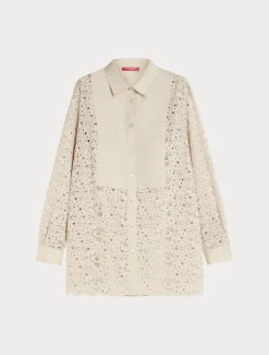 Marina Rinaldi Camicie & Bluse | Camicie & Bluse*Camicia in pizzo di ciniglia NATURALE