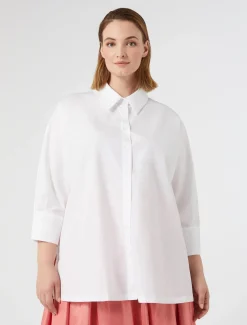 Marina Rinaldi Camicie & Bluse | Camicie & Bluse*Camicia in popeline BIANCOOTTICO