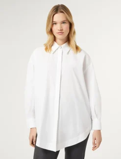 Marina Rinaldi Camicie & Bluse | Camicie & Bluse*Camicia in popeline BIANCOOTTICO