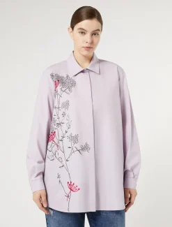 Marina Rinaldi Camicie & Bluse | Camicie & Bluse*Camicia in popeline con ricamo LILLA