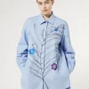Marina Rinaldi Camicie & Bluse | Camicie & Bluse*Camicia in popeline con ricamo CIELO