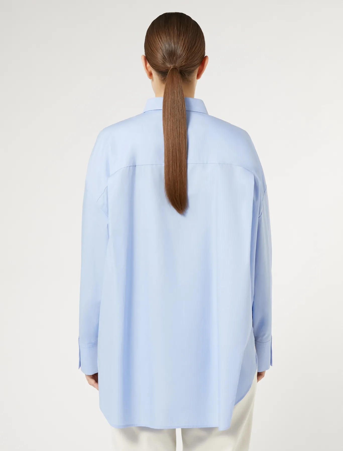 Marina Rinaldi Camicie & Bluse | Camicie & Bluse*Camicia in popeline con ricamo AZZURRO