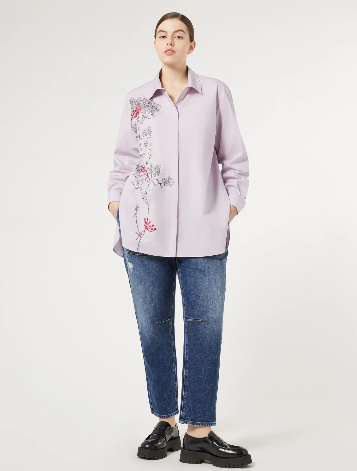 Marina Rinaldi Camicie & Bluse | Camicie & Bluse*Camicia in popeline con ricamo LILLA
