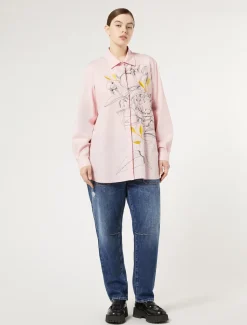 Marina Rinaldi Camicie & Bluse | Camicie & Bluse*Camicia in popeline con ricamo ROSA