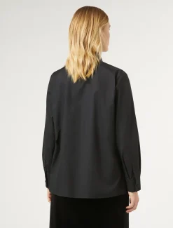 Marina Rinaldi Camicie & Bluse | Camicie & Bluse*Camicia in popeline con strass NERO