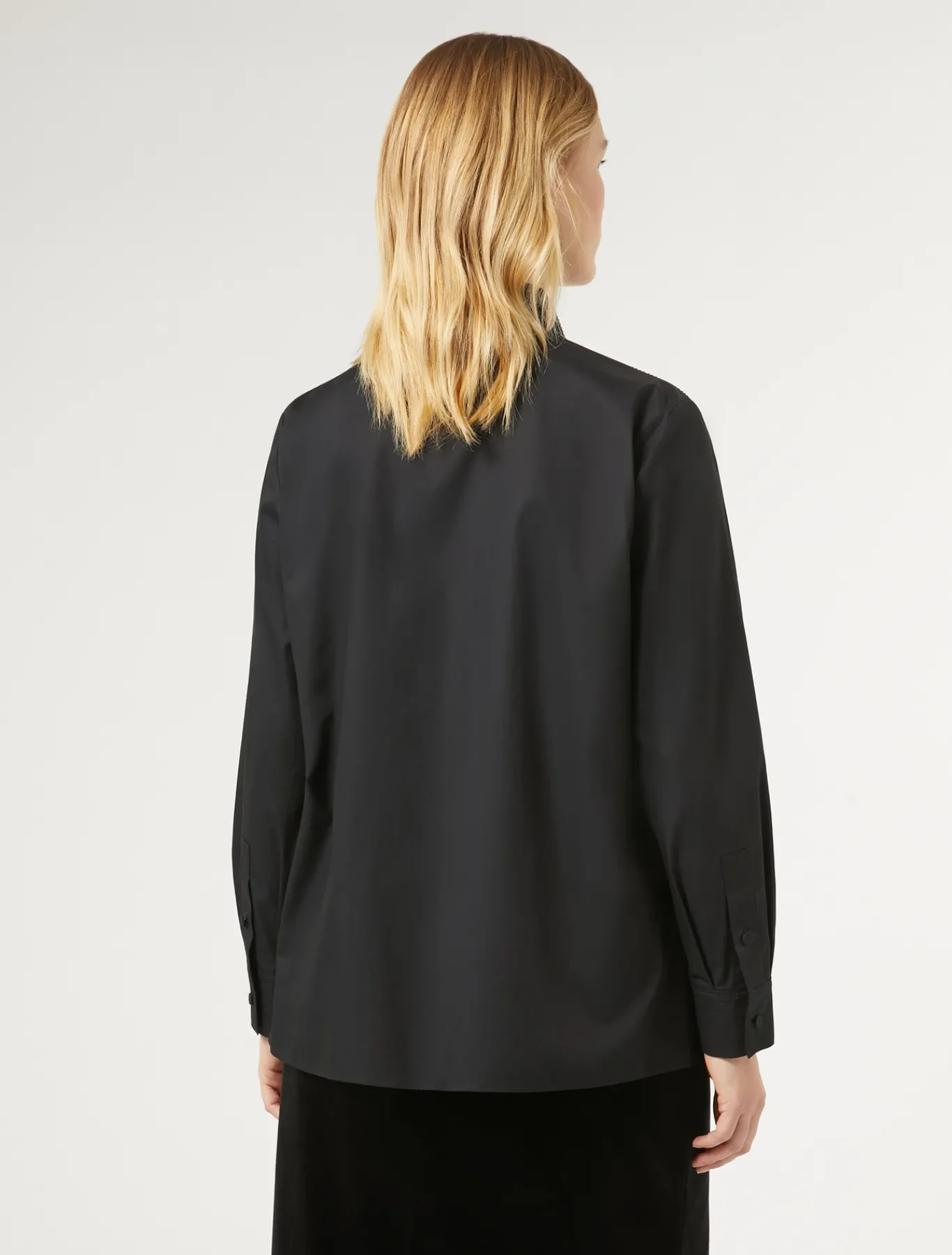 Marina Rinaldi Camicie & Bluse | Camicie & Bluse*Camicia in popeline con strass NERO